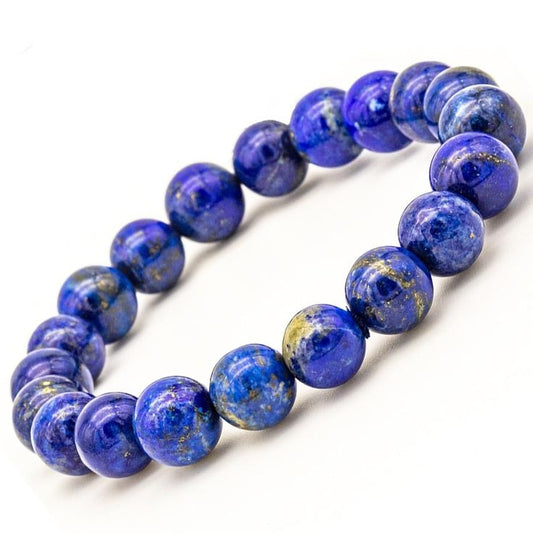 Elegant Lapis Lazuli Beaded Bracelet