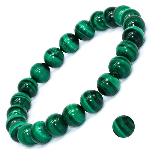 Malachite Bead Bracelet